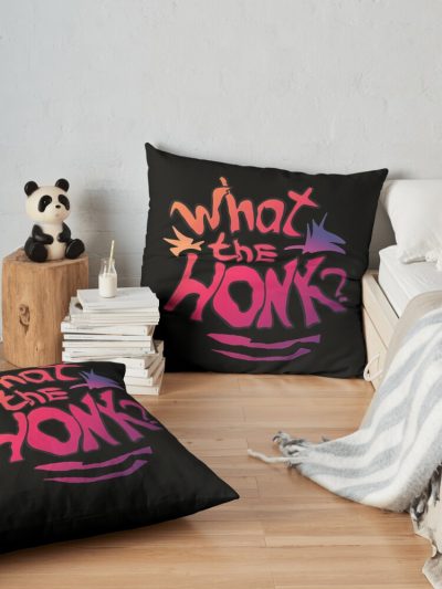 Karl Jacobsss Quote What The Honk For  Lovers Throw Pillow Official Karl Jacobs Merch