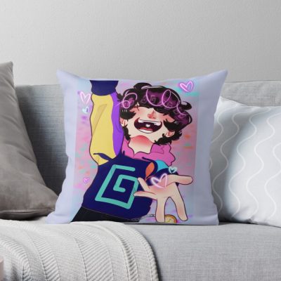 Karl Hoodie Launch Throw Pillow Official Karl Jacobs Merch
