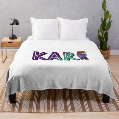 Karl Jacobs (With Mc Skin) Throw Blanket Official Karl Jacobs Merch